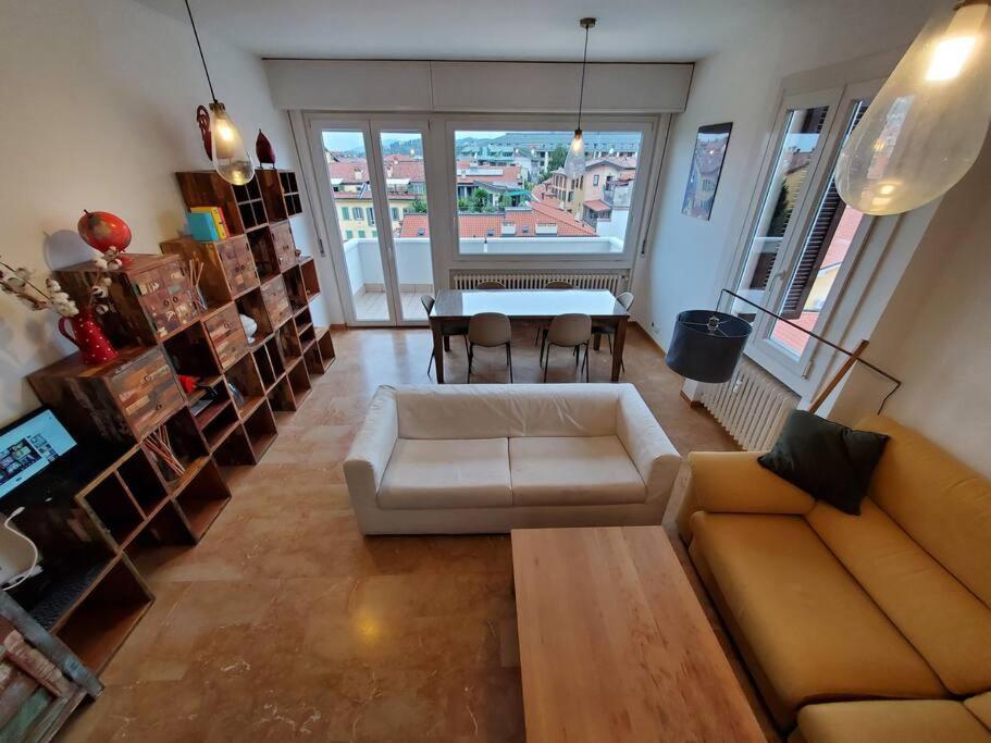 "La Me Ca" Intero Appartamento In Centro Con Vista Sui Colli Bérgamo Exterior foto